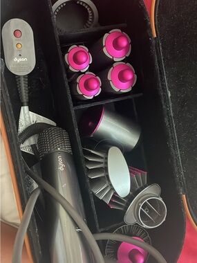 Dyson Hair Styling Accessory Kit in Pink and Silver